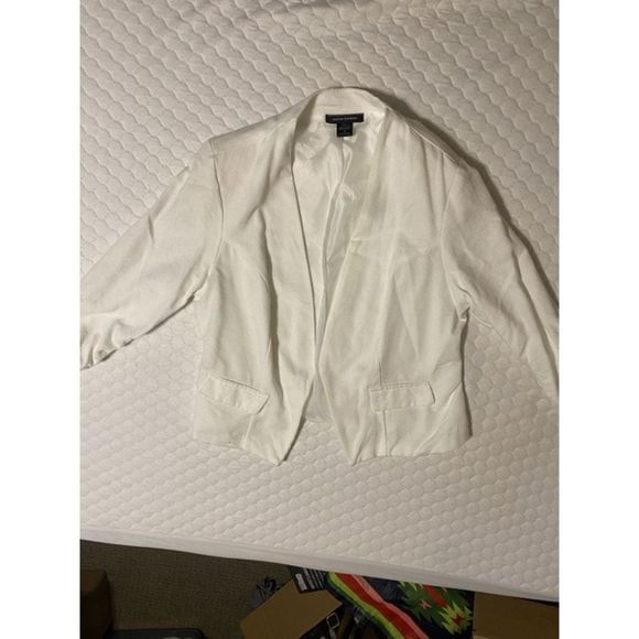 Ashley Stewart 🐾 White Open Blazer Size 16 - Picture 1 of 3